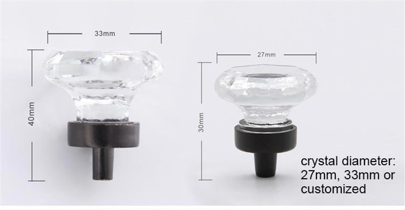 Europe Hardware Crystal Drawer Knobs Crystal Knob Factory
